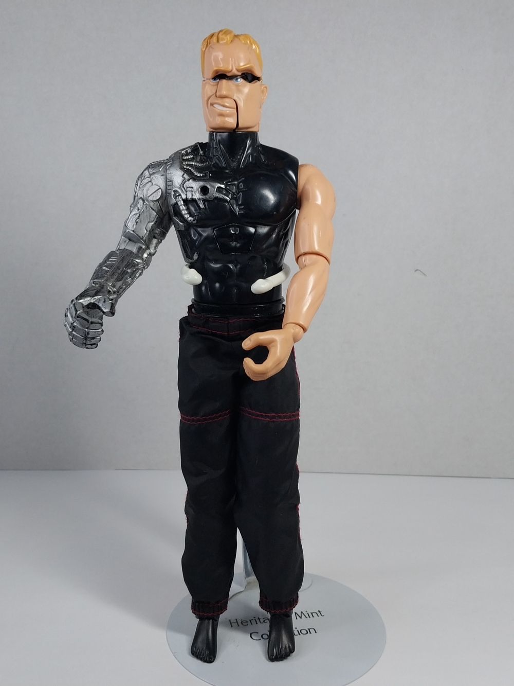 Vintage 1999 Mattel Max Steel Psycho Cyborg 11" Terminator Action Figure